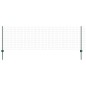 vidaXL Recinzione Euro con 5 Post U Verde 0.8x10 m Acciaio