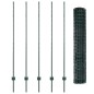 vidaXL Recinzione Euro con 5 Post U Verde 1.6x10 m in Acciaio vidaXL Recinzione Euro con 5 Post U Verde 1.6x10 m in Acciaio
