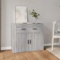 Credenza Grigio Sonoma 80x33x70 cm in Legno Multistrato Credenza Grigio Sonoma 80x33x70 cm in Legno Multistrato