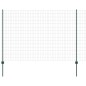 vidaXL Recinzione Euro con 5 Post U Verde 1.6x10 m Acciaio