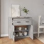 Credenza Grigio Sonoma 80x33x70 cm in Legno Multistrato Credenza Grigio Sonoma 80x33x70 cm in Legno Multistrato
