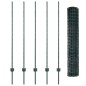 vidaXL Recinzione Euro con 5 Post U Verde 1.4x10 m Acciaio vidaXL Recinzione Euro con 5 Post U Verde 1.4x10 m Acciaio