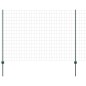 vidaXL Recinzione Euro con 5 Pali Verde 1,5x10 m Acciaio