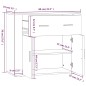 Credenza Grigio Sonoma 80x33x70 cm in Legno Multistrato Credenza Grigio Sonoma 80x33x70 cm in Legno Multistrato