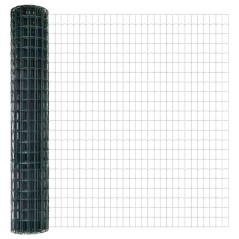vidaXL Recinzione Euro con 5 Pali a U Verde 1.6x10 m Acciaio