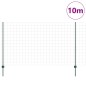 vidaXL Recinzione Euro con 5 Pali Verde 1,4x10 m Acciaio vidaXL Recinzione Euro con 5 Pali Verde 1,4x10 m Acciaio