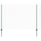 vidaXL Recinzione Euro con 5 Posti U Verde 1,6x10 m Acciaio