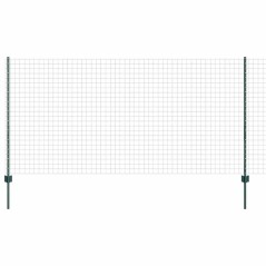 vidaXL Euro Fence con 11 Posti U Verde 1,2x25 m Acciaio
