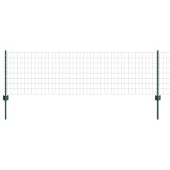vidaXL Recinto Euro con 11 Pali Verde 0,6x25 m Acciaio
