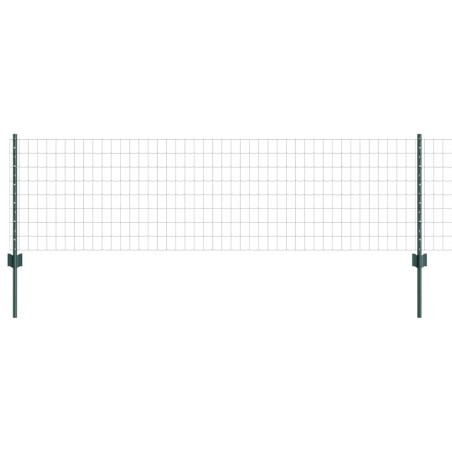 vidaXL Recinto Euro con 11 Pali Verde 0,6x25 m Acciaio