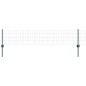 vidaXL Recinzione Euro con 11 Post Green 0,4x25 m Acciaio vidaXL Recinzione Euro con 11 Post Green 0,4x25 m Acciaio