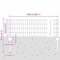 vidaXL Recinzione Euro con 11 Post Green 0,4x25 m Acciaio vidaXL Recinzione Euro con 11 Post Green 0,4x25 m Acciaio