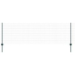 vidaXL Recinzione Euro con 11 Pali Verde 0,8x25 m Acciaio