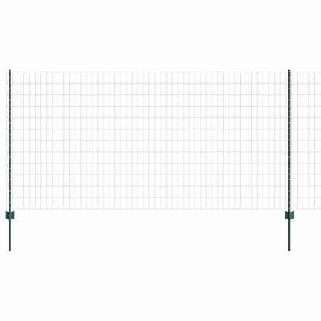 vidaXL Recinzione Euro con 11 Pali Verdi 1,2x25 m In Acciaio