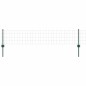 vidaXL Recinto Euro con 11 Pali Verde 0,4x25 m Acciaio