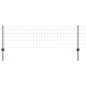 vidaXL Recinzione Euro con 11 Pali Verde 0,6x25 m Acciaio