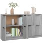 Credenze 2 pz Grigio Sonoma 60x30x70 cm in Legno Multistrato Credenze 2 pz Grigio Sonoma 60x30x70 cm in Legno Multistrato