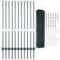 vidaXL Recinzione Euro con 11 pali U Verde 1,2x25 m Acciaio vidaXL Recinzione Euro con 11 pali U Verde 1,2x25 m Acciaio