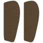 vidaXL Testiera ad Orecchio Marrone Scuro 147x23x78/88 cm in Tessuto vidaXL Testiera ad Orecchio Marrone Scuro 147x23x78/88 cm in Tessuto