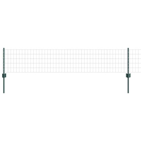 vidaXL Recinzione Euro con 22 Pali Verde 0,4x50 m Acciaio