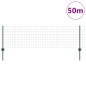 vidaXL vitaXL Recinzione Euro con 22 Posti Verde 0,6x50 m Acciaio vidaXL vitaXL Recinzione Euro con 22 Posti Verde 0,6x50 m Acciaio