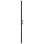 Parete Doccia 100x178 cm Vetro Temperato Semi Smerigliato Nero
