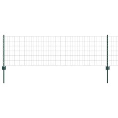 vidaXL Recinzione Euro con 22 pali verdi 0,6x50 m in Acciaio