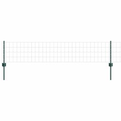 vidaXL Fondo Euro con 22 pali U Verde 0,4x50 m Acciaio