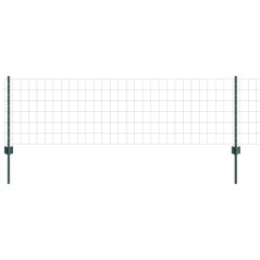 vidaXL Cancello Euro con 22 Posti Verde 0,6x50 m Acciaio