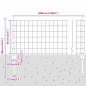 vidaXL Cancello Euro con 22 Posti Verde 0,6x50 m Acciaio vidaXL Cancello Euro con 22 Posti Verde 0,6x50 m Acciaio