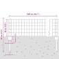 vidaXL Recinto Euro con 5 Pali Verde 0,4x10 m Acciaio vidaXL Recinto Euro con 5 Pali Verde 0,4x10 m Acciaio