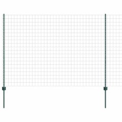 vidaXL Set di Recinzione da Giardino Verde 10 x 1,5 m