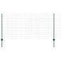 vidaXL Set di Recinzione da Giardino Verde 25 x 1 m Acciaio & PVC