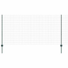 vidaXL Set di Recinzione da Giardino Verde 25 x 1,2 m