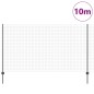 vidaXL Recinzione Euro con 10 Post in Grigio 1,4x10 m Acciaio vidaXL Recinzione Euro con 10 Post in Grigio 1,4x10 m Acciaio