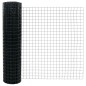 vidaXL Recinzione Euro con 10 Post in Grigio 1,4x10 m Acciaio vidaXL Recinzione Euro con 10 Post in Grigio 1,4x10 m Acciaio