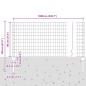 vidaXL Recinzione Euro con 5 Supporti U Grigi 0.8x10 m Acciaio vidaXL Recinzione Euro con 5 Supporti U Grigi 0.8x10 m Acciaio