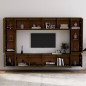 Mobili Porta TV 8 pz Miele in Legno Massello di Pino Mobili Porta TV 8 pz Miele in Legno Massello di Pino