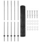 vidaXL Euro Fence con 10 pali U Grigio 1,6x10 m Acciaio vidaXL Euro Fence con 10 pali U Grigio 1,6x10 m Acciaio