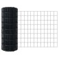 vidaXL Recinzione Euro con 5 Pali Grigi 0,8x10 m Acciaio vidaXL Recinzione Euro con 5 Pali Grigi 0,8x10 m Acciaio