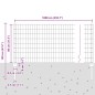 vidaXL Recinzione Euro con 5 Pali Grigi 0,8x10 m Acciaio vidaXL Recinzione Euro con 5 Pali Grigi 0,8x10 m Acciaio