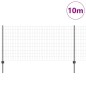 vidaXL Euro Fence con 10 Post U Grigio 1x10 m Acciaio vidaXL Euro Fence con 10 Post U Grigio 1x10 m Acciaio