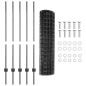 vidaXL Recinzione Euro con 10 U Post Grigia 1,2x10 m Acciaio vidaXL Recinzione Euro con 10 U Post Grigia 1,2x10 m Acciaio