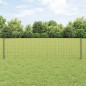 vidaXL Recinzione Euro con 5 Pali U Grigio 0.6x10 m Acciaio vidaXL Recinzione Euro con 5 Pali U Grigio 0.6x10 m Acciaio