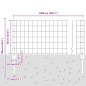 vidaXL Recinzione Euro con 5 Pali U Grigio 0.6x10 m Acciaio vidaXL Recinzione Euro con 5 Pali U Grigio 0.6x10 m Acciaio