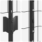 vidaXL Recinzione Euro con 10 Post U Grigia 1.4x10 m Acciaio vidaXL Recinzione Euro con 10 Post U Grigia 1.4x10 m Acciaio