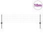 vidaXL Recinzione Euro con 5 Post U Grigio 0.4x10 m Acciaio vidaXL Recinzione Euro con 5 Post U Grigio 0.4x10 m Acciaio
