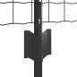 vidaXL Recinzione Euro con 5 Poste U Grigia 0,6x10 m Acciaio vidaXL Recinzione Euro con 5 Poste U Grigia 0,6x10 m Acciaio