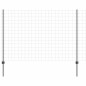 vidaXL Recinzione Euro con 10 pali grigi 1.5x10 m in acciaio vidaXL Recinzione Euro con 10 pali grigi 1.5x10 m in acciaio