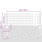 vidaXL Recinzione Euro con 11 Post U Grigi 0.4x25 m Acciaio vidaXL Recinzione Euro con 11 Post U Grigi 0.4x25 m Acciaio